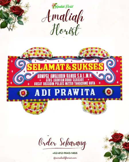 Papan Bunga Ucapan Selamat Pucang